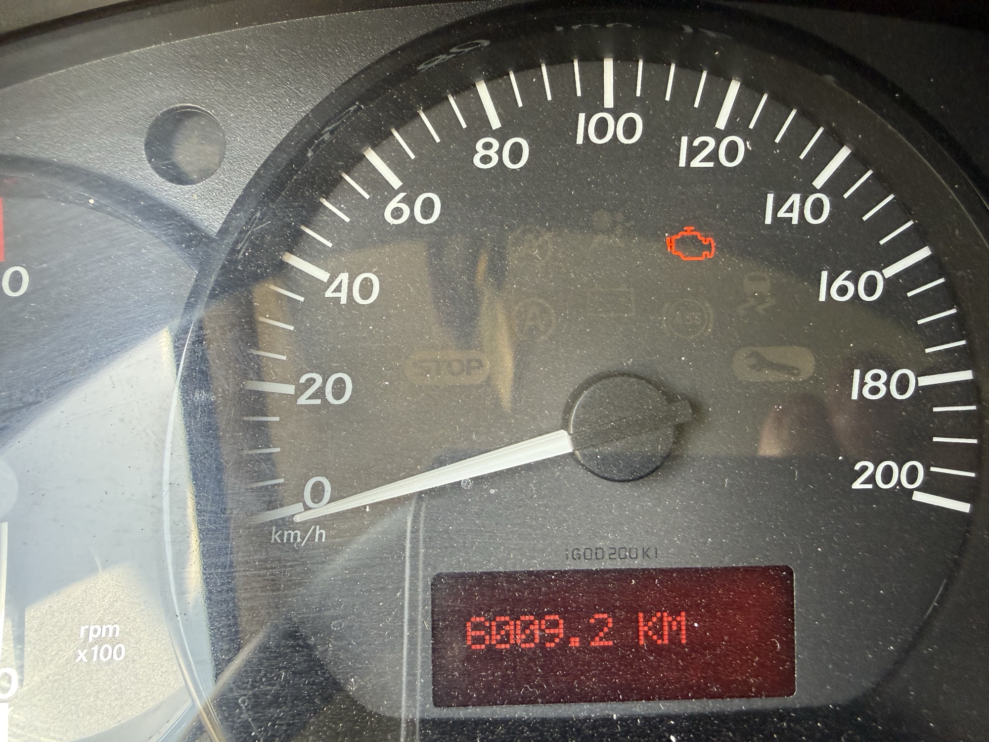 Tachostand von 6.009,2 Kilometern am Ende der Reise